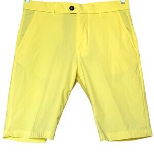 Greyson Montauk Performance Golf Shorts 10” Inseam Yellow Men’s Sz 30 EUC